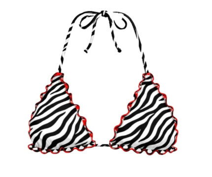 TRIANGOLO FANTASIA ZEBRA ROSSO Milano Bikini Milano Bikini - Je M’aime Boutique